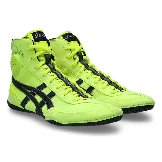 ASICS DAN GABLE EVO 3 Wrestling Boxing Shoes Safety Yellow Grey 1081A052-750 NEW ASICS DAN GABLE EVO 3 Wrestling Boxing Shoes Safety Yellow Grey 1081A052-750 NEW