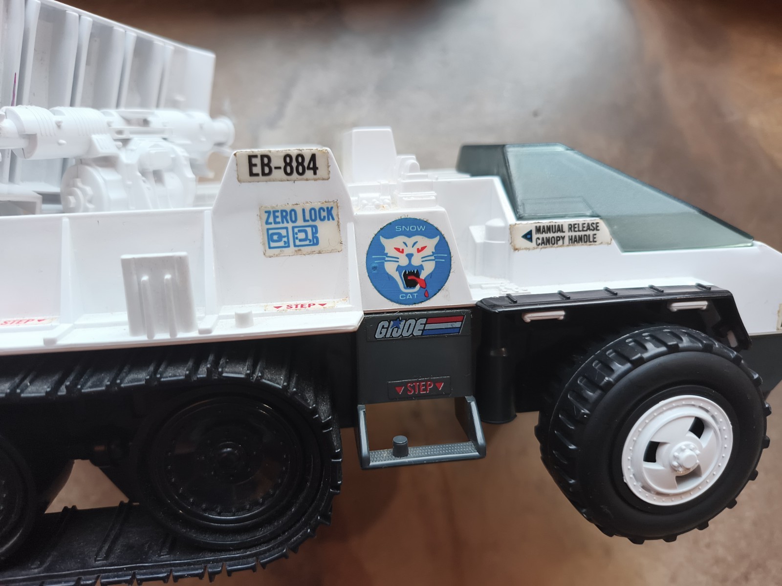 Vintage 1985 GI Joe Snow Cat Vehicle ARAH Hasbro EB-884 Incomplete