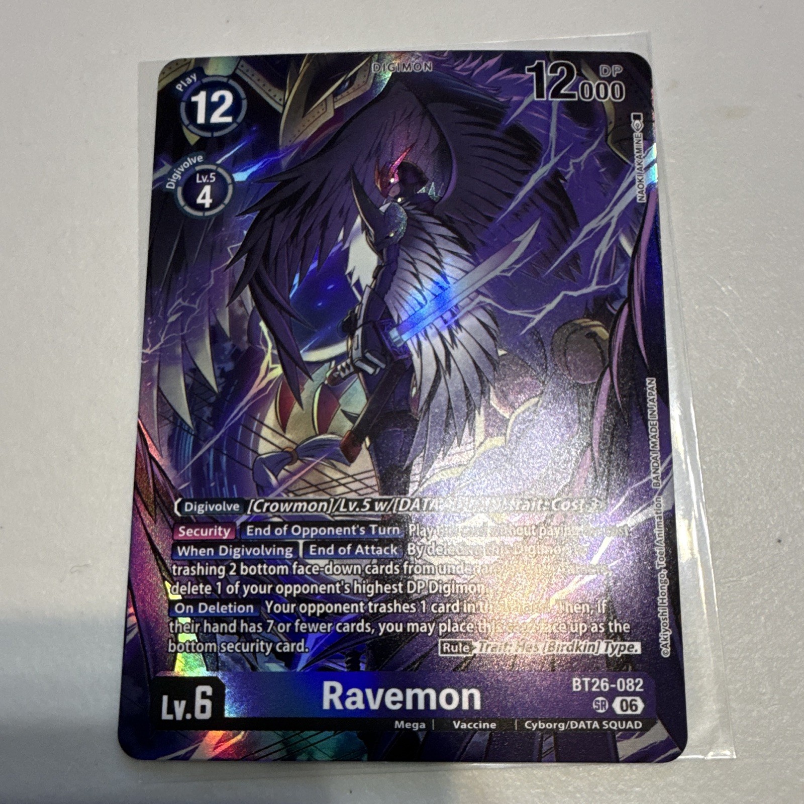 Digimon CCG Ravemon BT26-082 Super Rare Digimon CCG Ravemon BT26-082 Super Rare