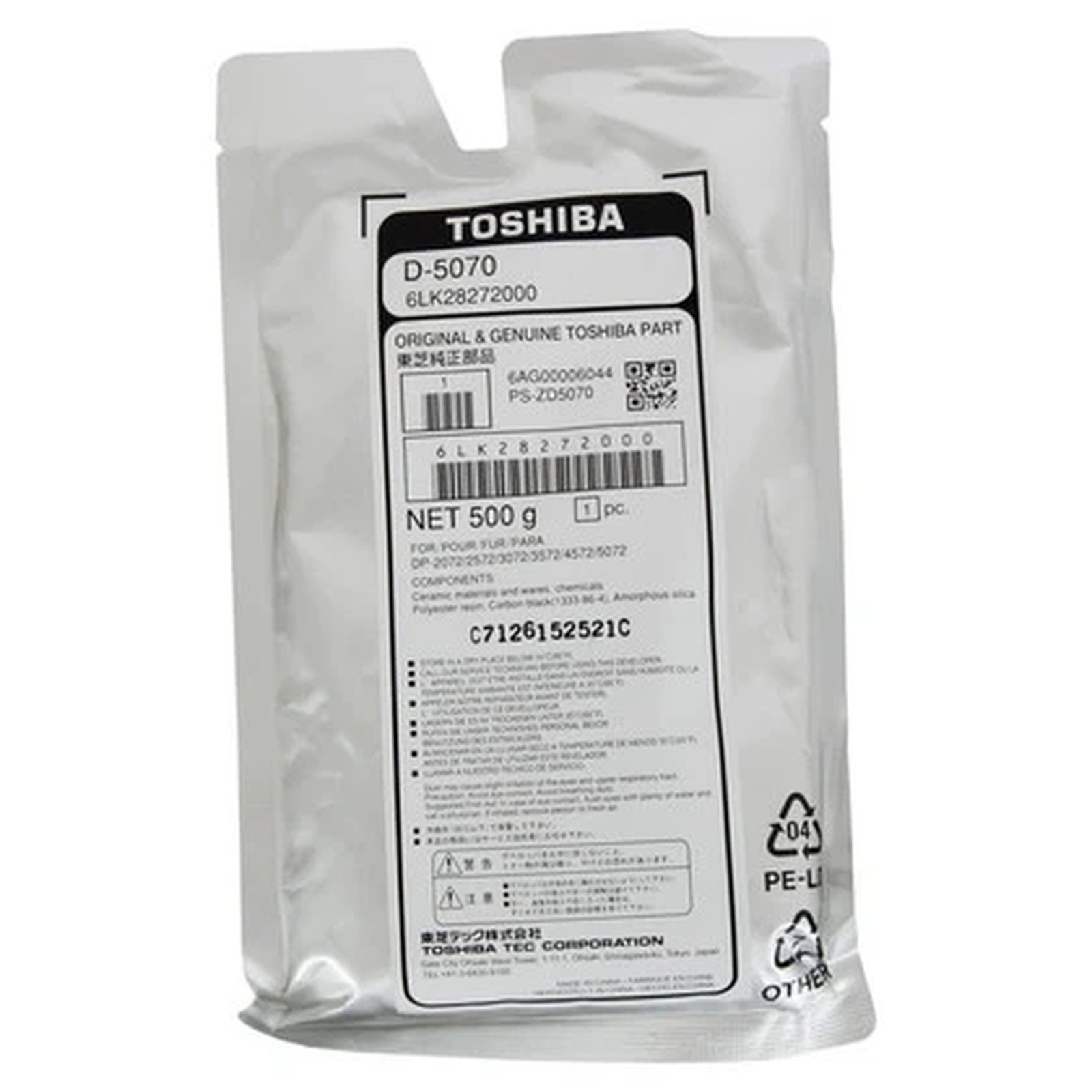 Genuine Toshiba 6LK28272000 (D-5070) Black Developer Genuine Toshiba 6LK28272000 (D-5070) Black Developer