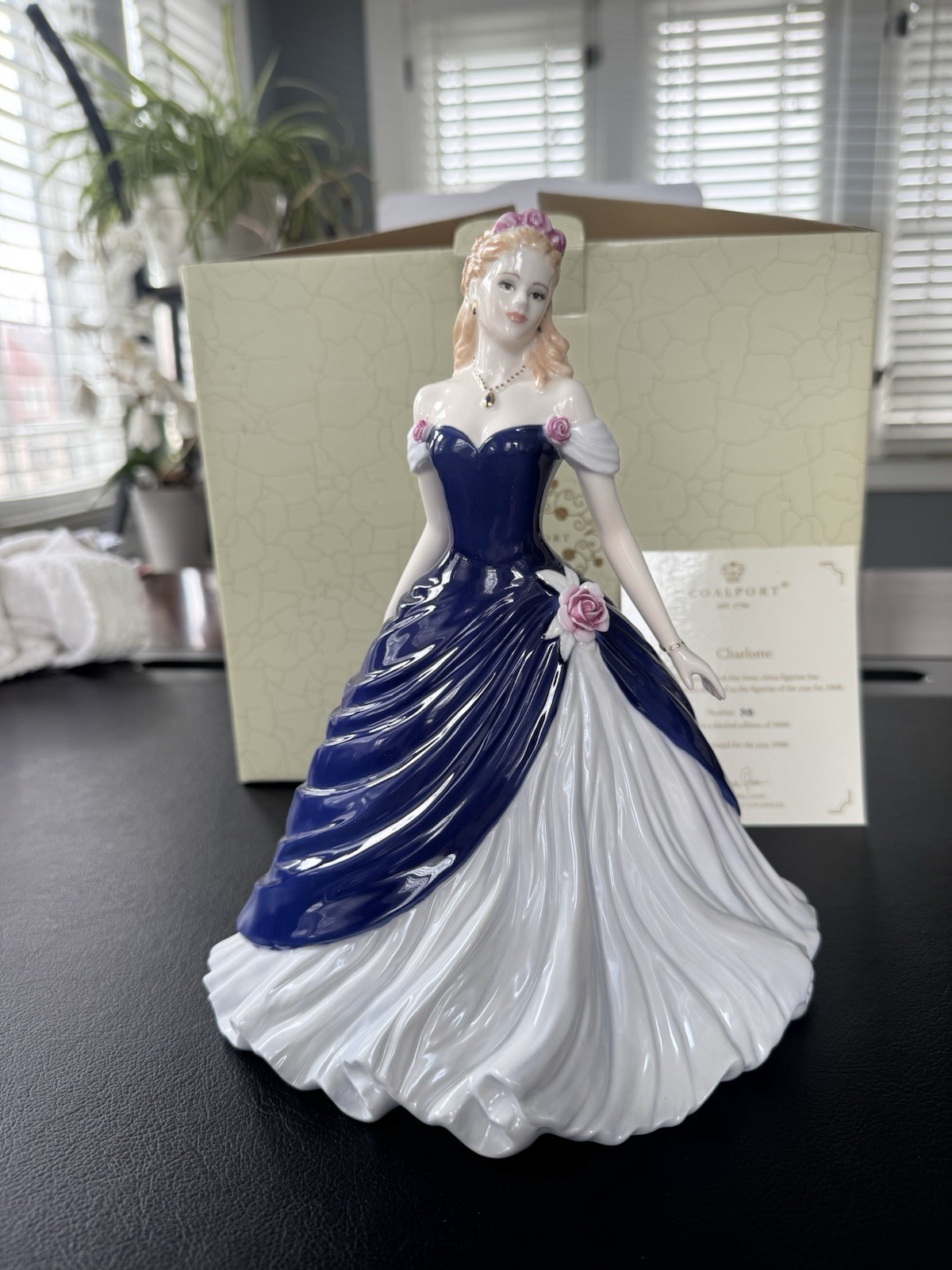 Coalport Charlotte 2008 Figure of the Year Limited Edition 313/3000 NIB