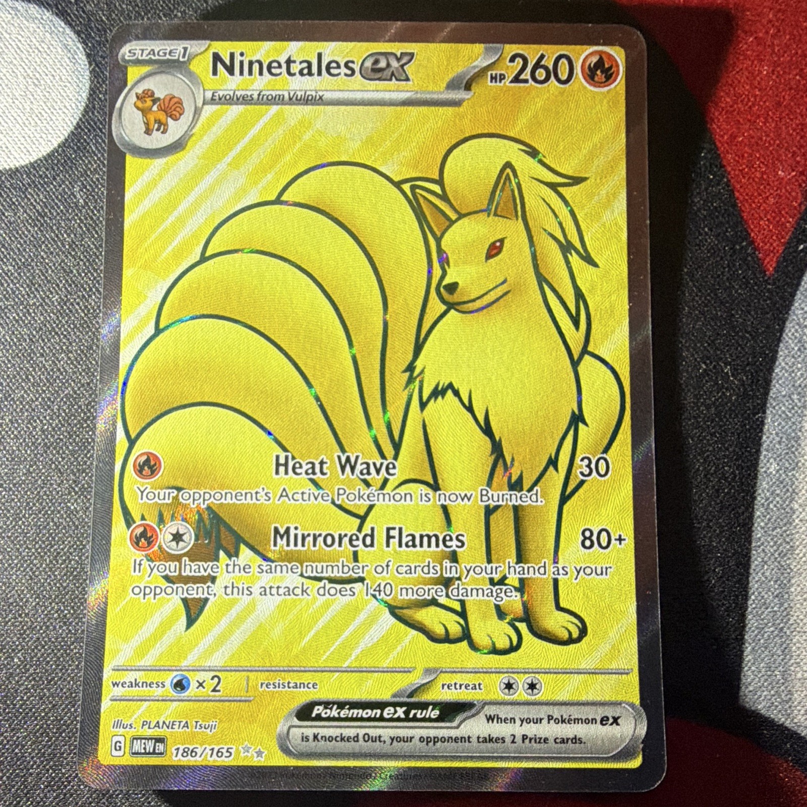 Ninetales ex 186/165 Sv: Scarlet & Violet 151 Holo Ninetales ex 186/165 Sv: Scarlet & Violet 151 Holo