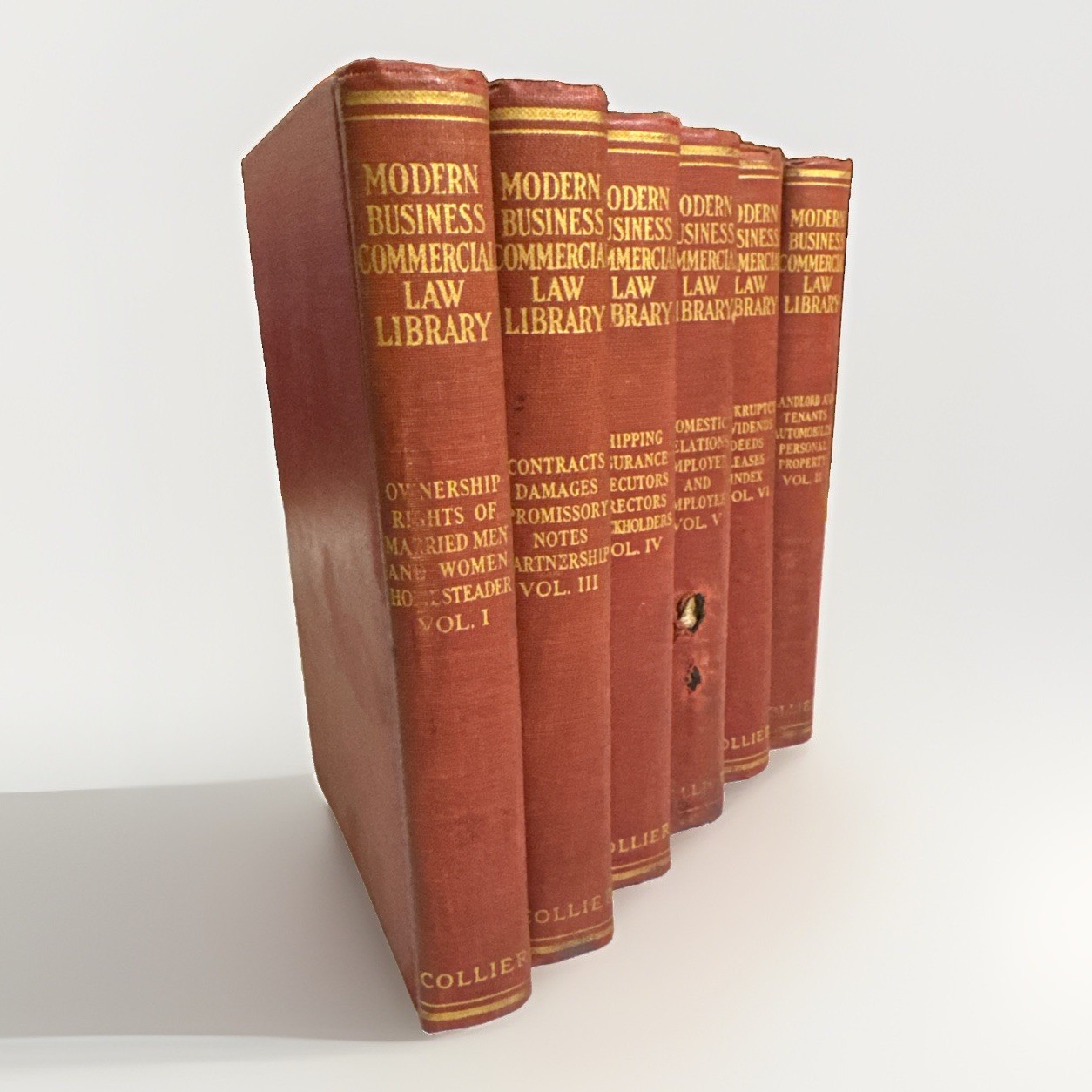Vintage 1935 Modern Business Commercial Law Library Set 6 Vols P. F. Collier  Vintage 1935 Modern Business Commercial Law Library Set 6 Vols P. F. Collier 