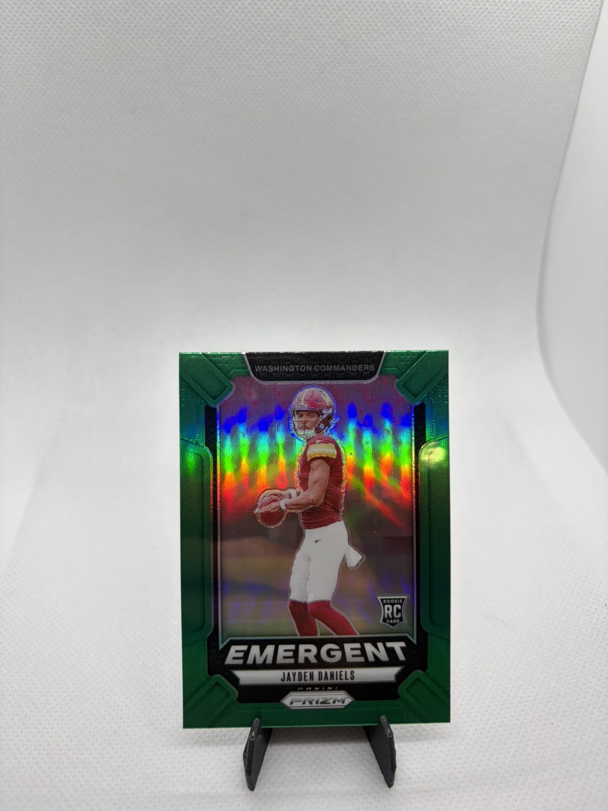 2024 Panini Prizm JAYDEN DANIELS Emergent Green Prizm Rookie Parallel 2024 Panini Prizm JAYDEN DANIELS Emergent Green Prizm Rookie Parallel
