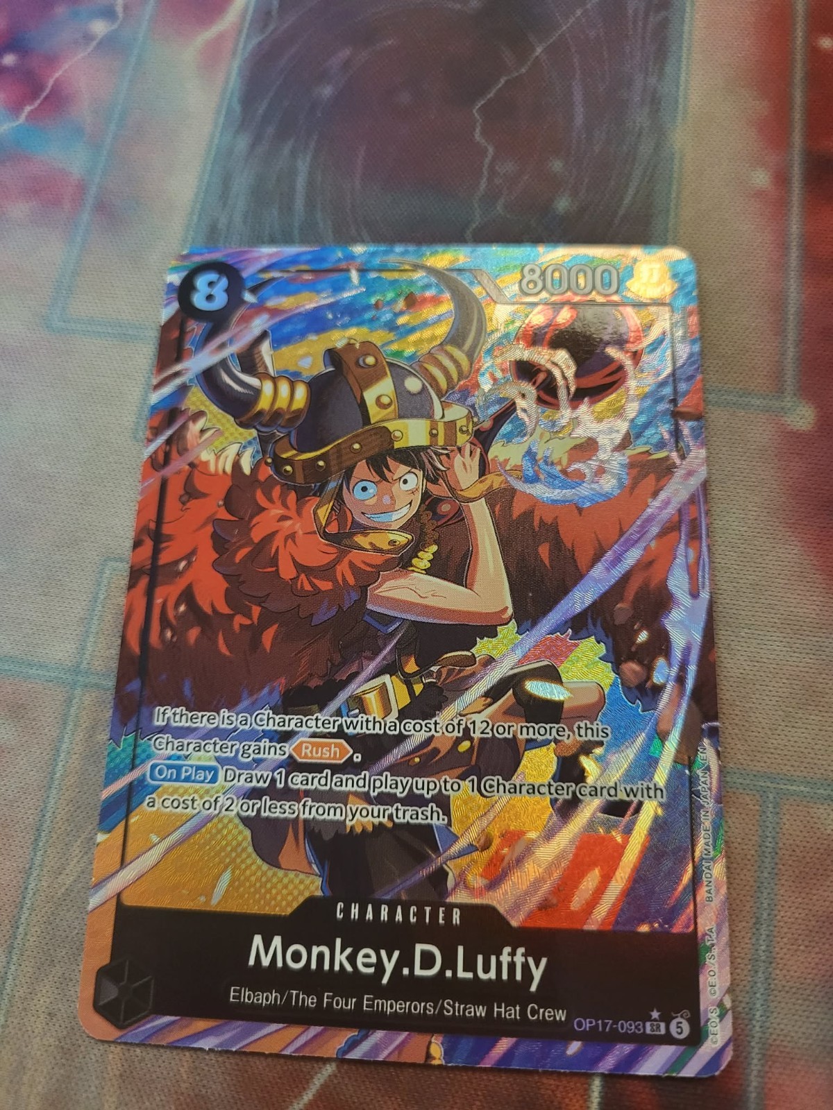  One Piece- Monkey.D.Luffy OP17-093 SR Alt Art- The World\'s Strongest Warriors
