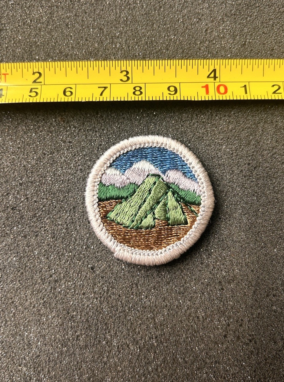 Vintage Boy Scouts Of America BSA Camping Merit Badge Cloth Back Patch Vintage Boy Scouts Of America BSA Camping Merit Badge Cloth Back Patch