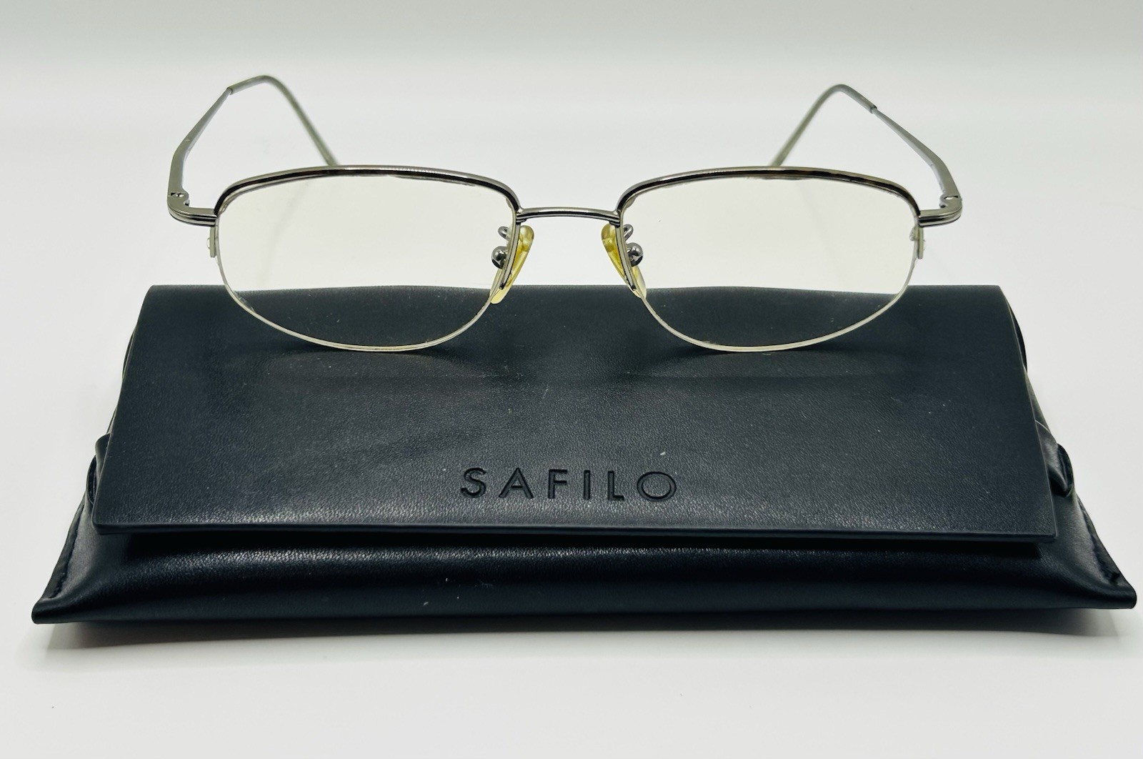 Vintage SAFILO ELASTA Silver Tortoise Eyeglasses Italy 7078 H20 52-17-135 Vintage SAFILO ELASTA Silver Tortoise Eyeglasses Italy 7078 H20 52-17-135