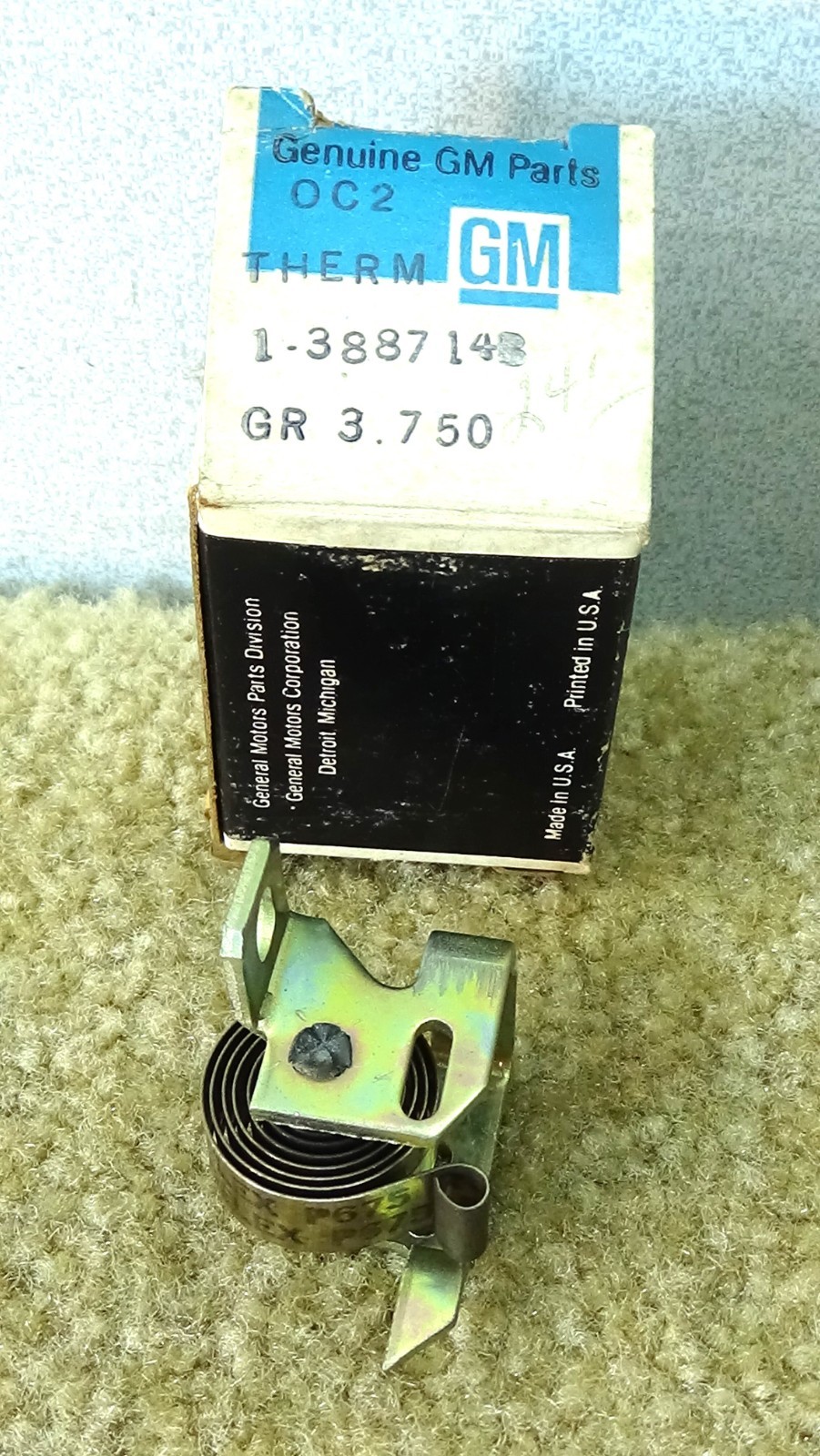 *1965–1970* Chevrolet GM part #3887148 carburetor choke thermostat coil w/box *1965–1970* Chevrolet GM part #3887148 carburetor choke thermostat coil w/box