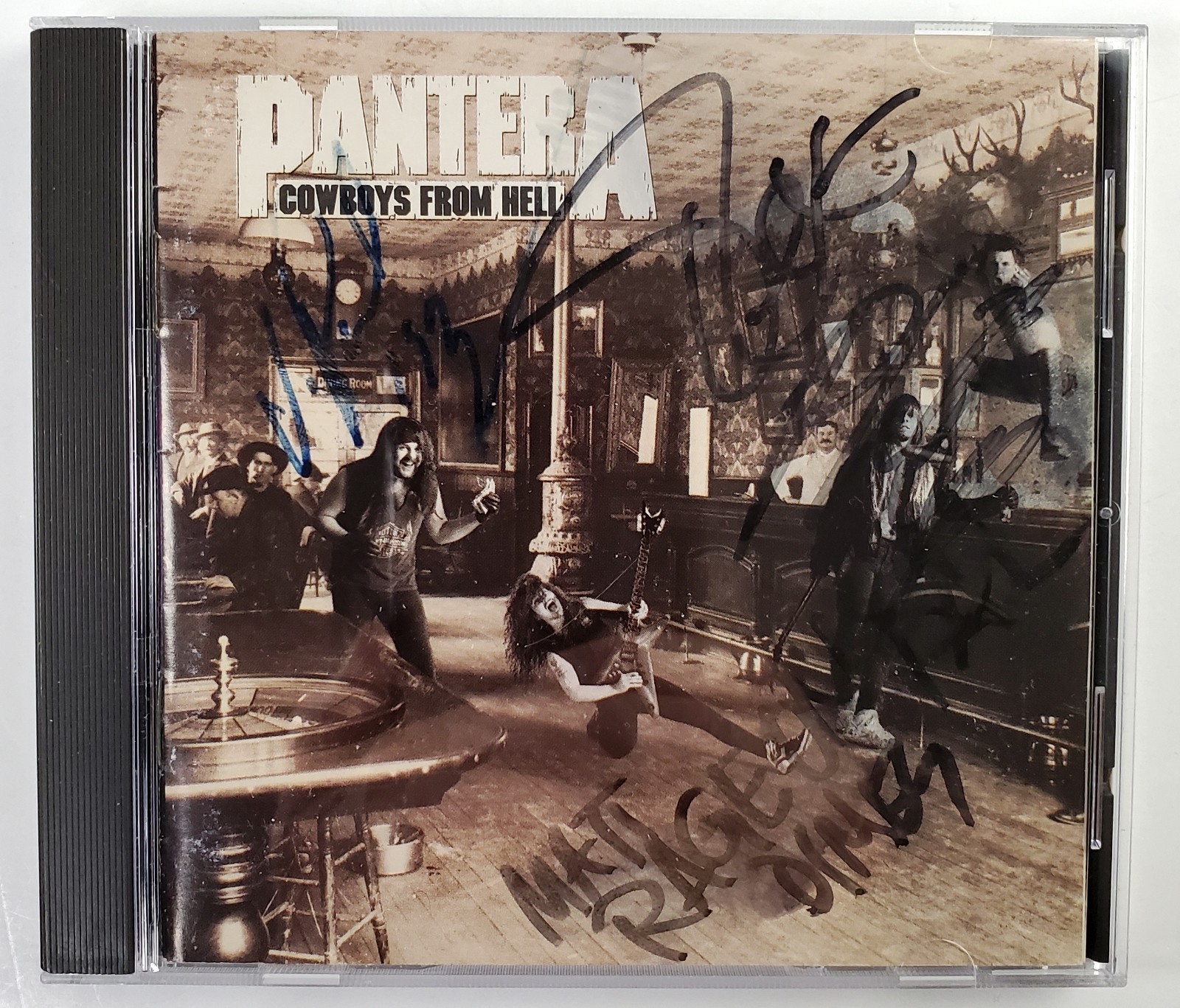Pantera – Cowboys From Hell CD 1990 Atco Signed by All Band Members 91372‑2