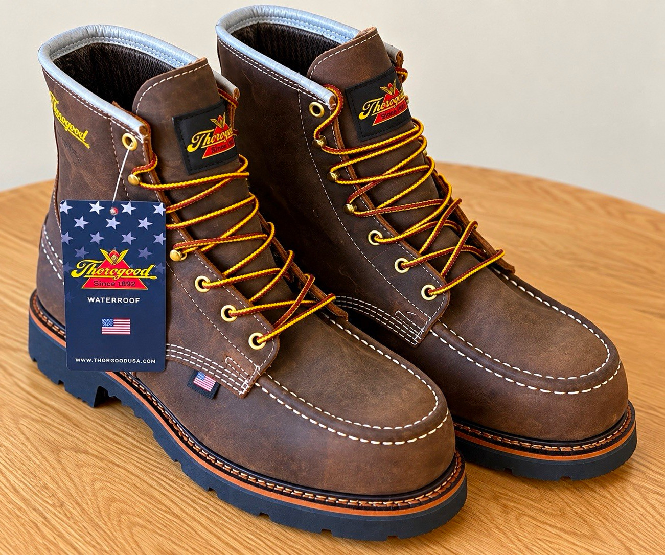 Thorogood 1957 Series 6” Waterproof Steel Toe Work Boots Men’s 11D
