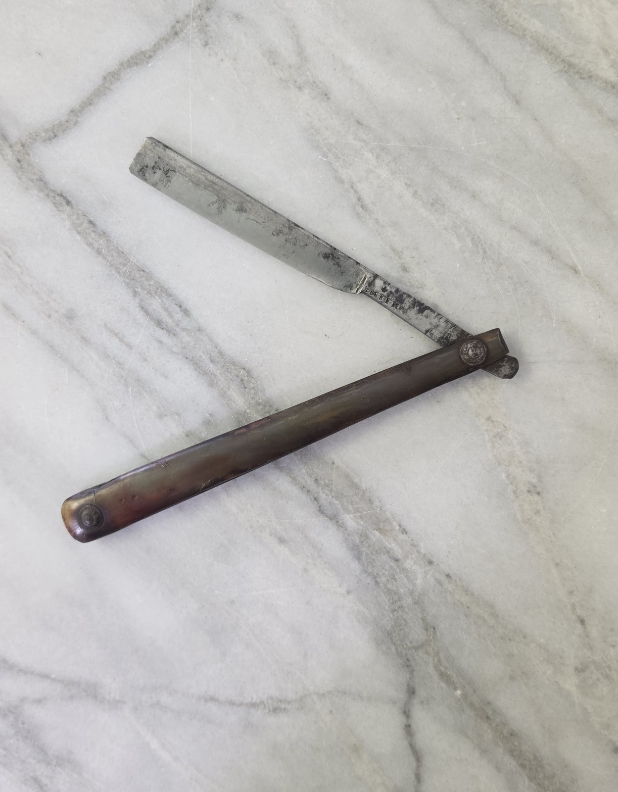 Antique 18th Century Stub Tail Straight Razor Smith Antique 18th Century Stub Tail Straight Razor Smith