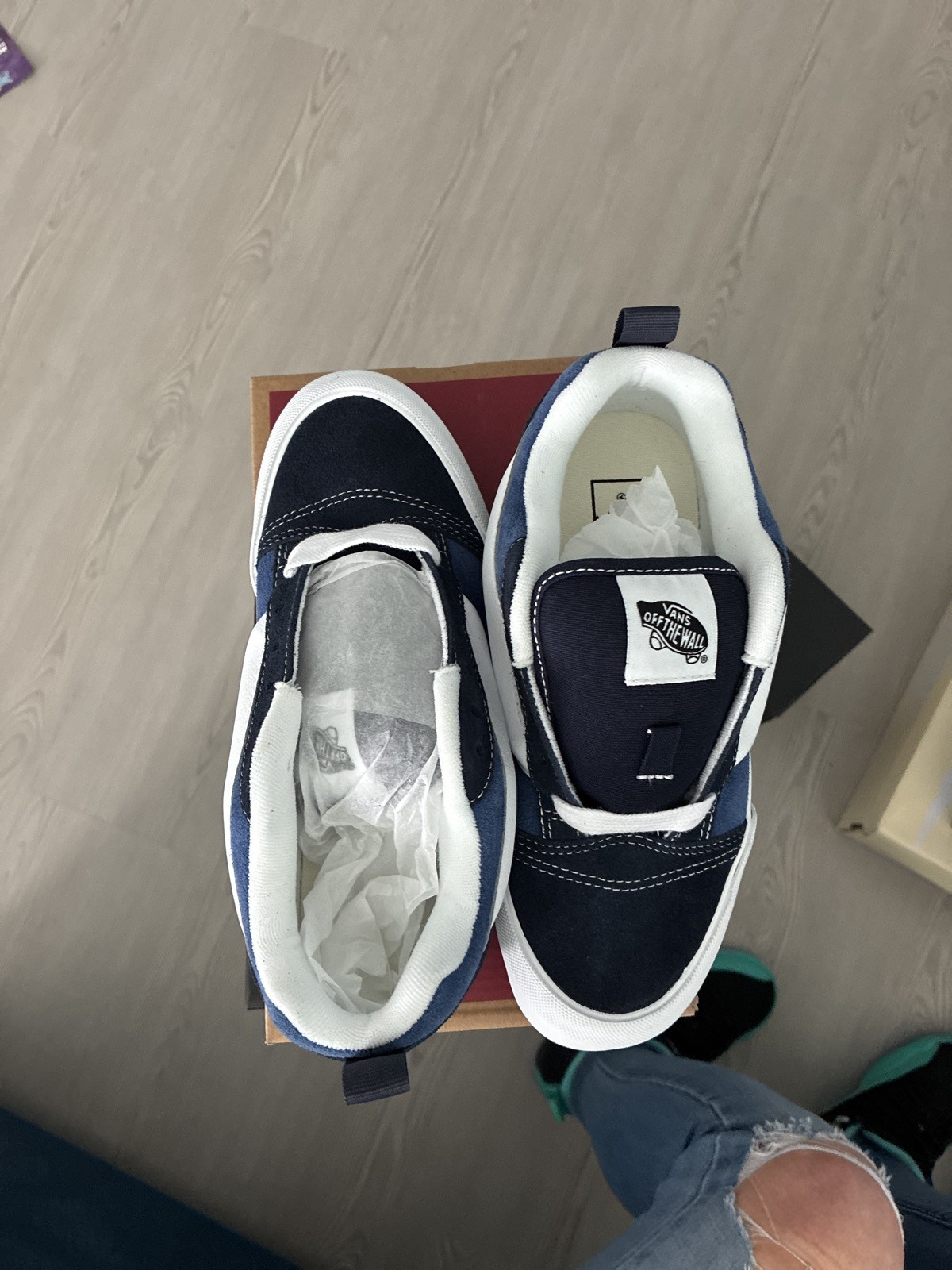 Vans Knu Skool Navy True White Men 4.5 Women 6 Vans Knu Skool Navy True White Men 4.5 Women 6