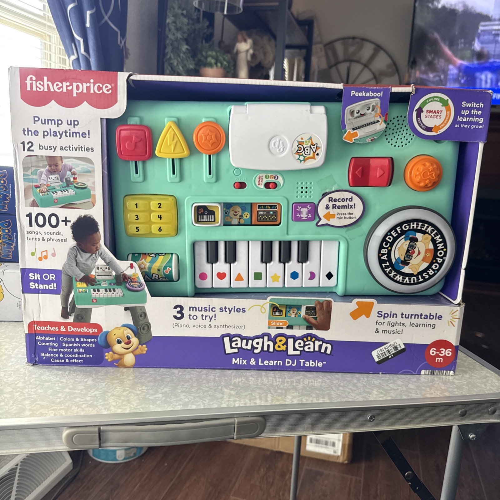 Fisher-Price Baby & Toddler Toy Laugh & Learn DJ Table New