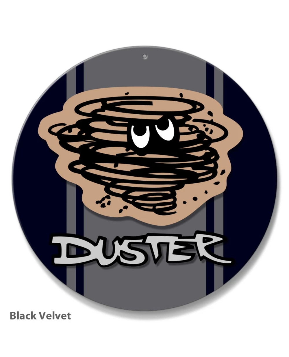 1970 - 1975 Plymouth Duster Emblem Novelty Round Aluminum Sign - Aluminum - 14 c