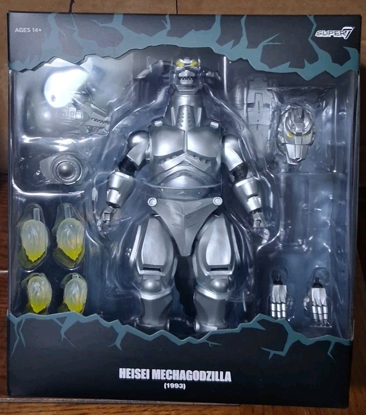 Super7 Heisei MECHAGODZILLA 1993 Toho Ultimates 9” Articulated Figure GODZILLA 