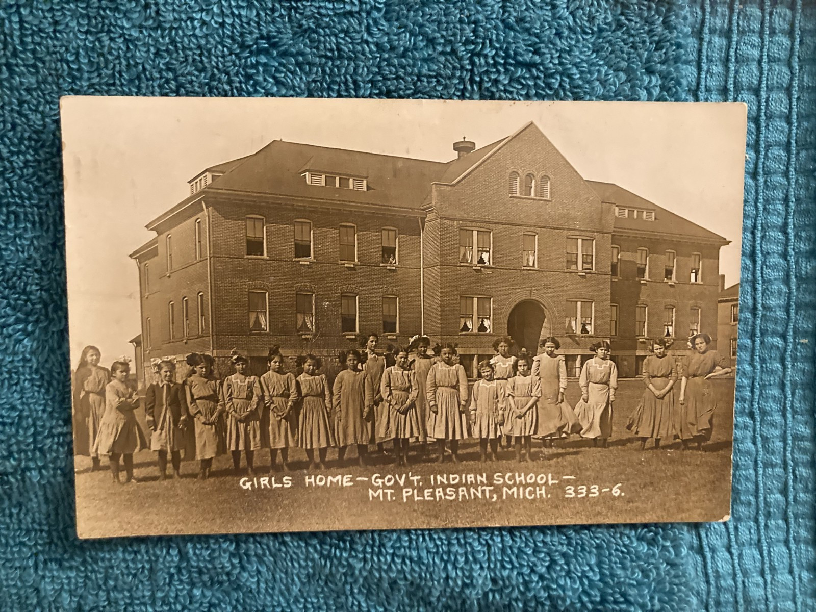 RPPC Mt Pleasant Michigan Government Indian Girls School Posted 1911 Carland Mi RPPC Mt Pleasant Michigan Government Indian Girls School Posted 1911 Carland Mi