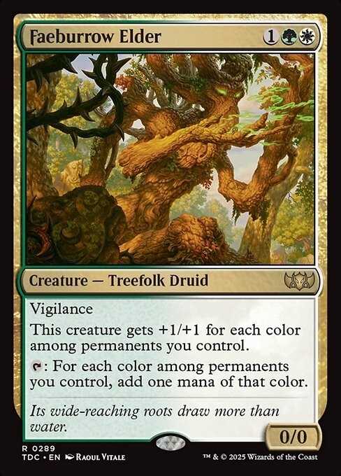 Faeburrow Elder 289 R Normal TDC MTG NM