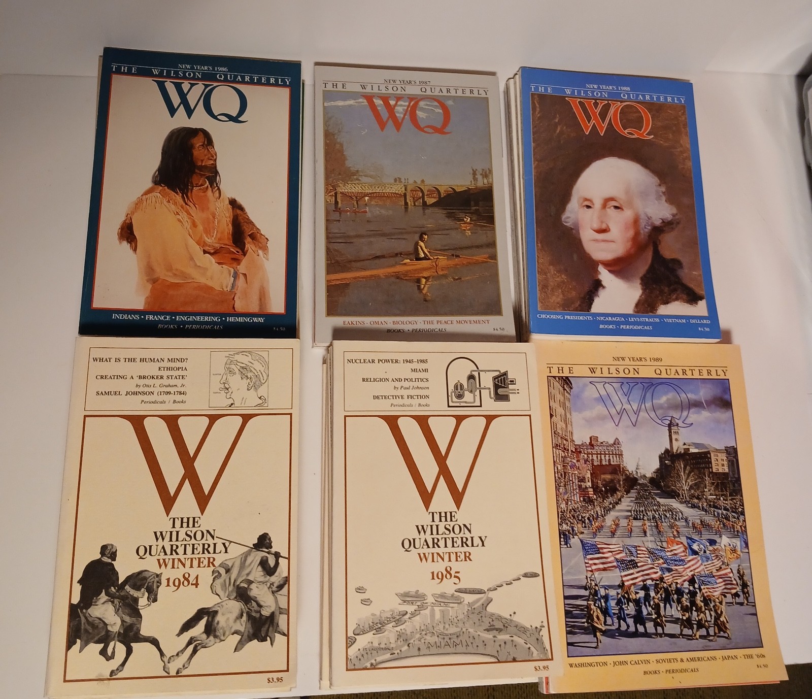 Vtg Wilson Quarterly Magazines Complete Set 1984-1989- Great Condition Vtg Wilson Quarterly Magazines Complete Set 1984-1989- Great Condition