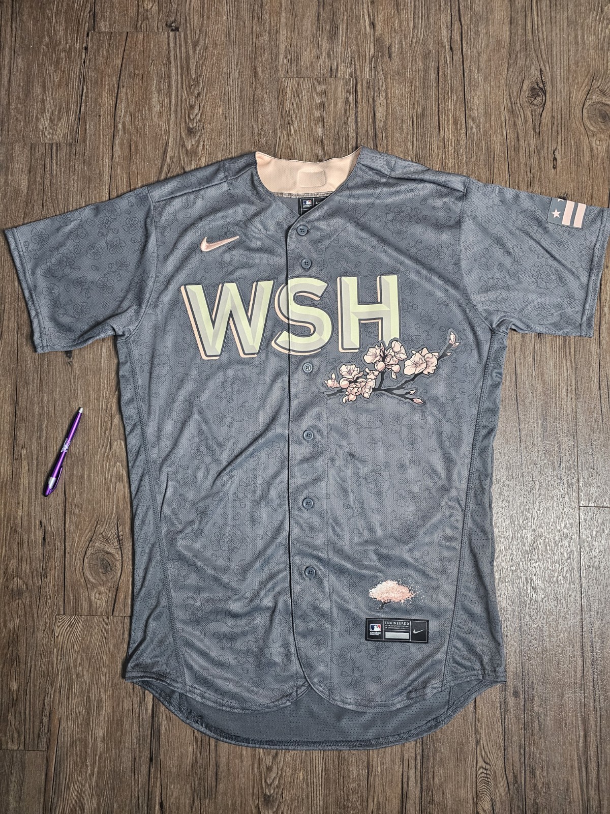 Nike Washington Nationals City Connect Authentic Jersey Made in USA Sz 48 RARE