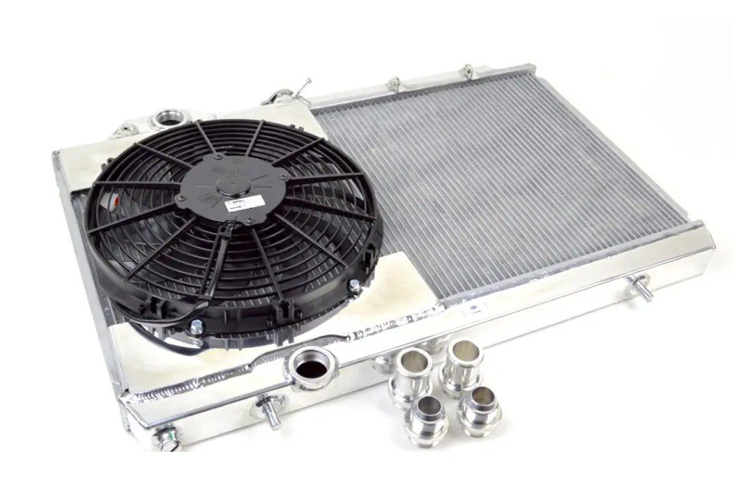 CSF for 96-07 Mitsubishi Evo 4/5/6/7/8/9 Full-Slim Radiator w/12in Fan &