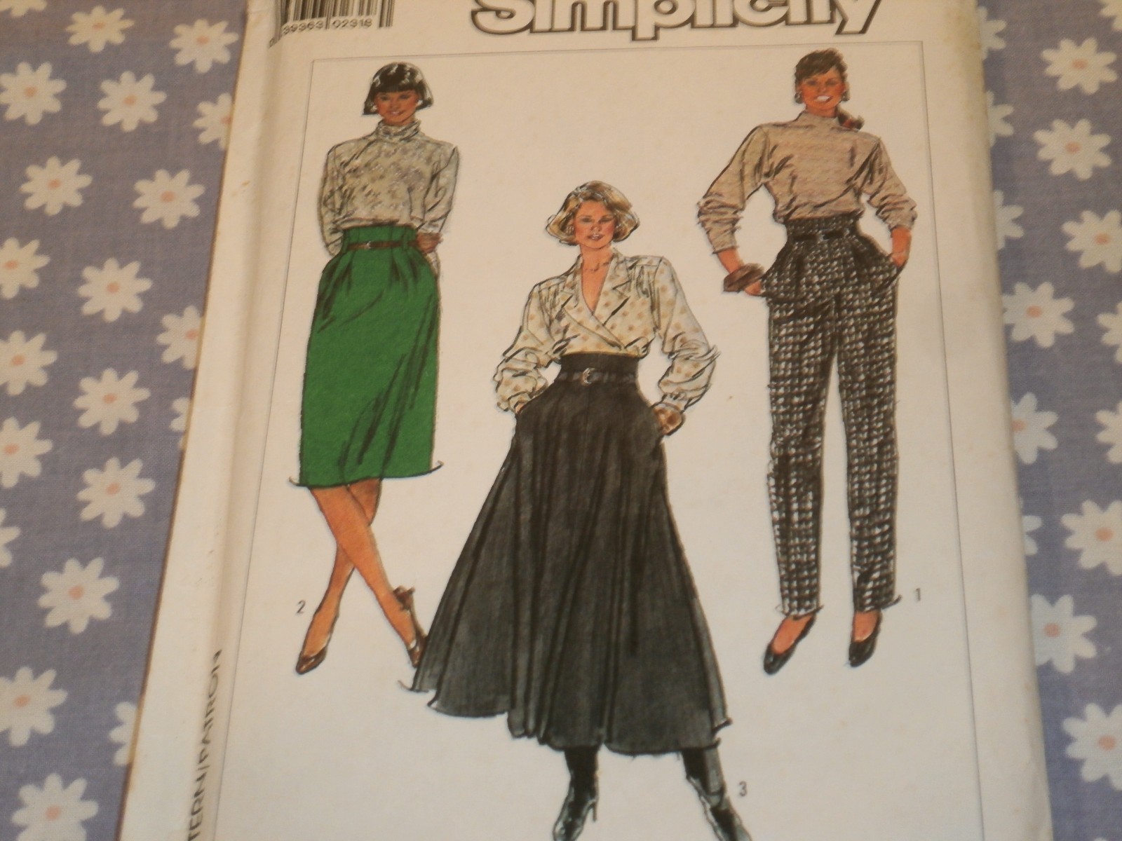 VTG 80\'s SIMPLICITY 8187 MISSES SKIRTS IN 2 LENGTHS & PANTS PATTERN-16/30/40 VTG 80\'s SIMPLICITY 8187 MISSES SKIRTS IN 2 LENGTHS & PANTS PATTERN-16/30/40