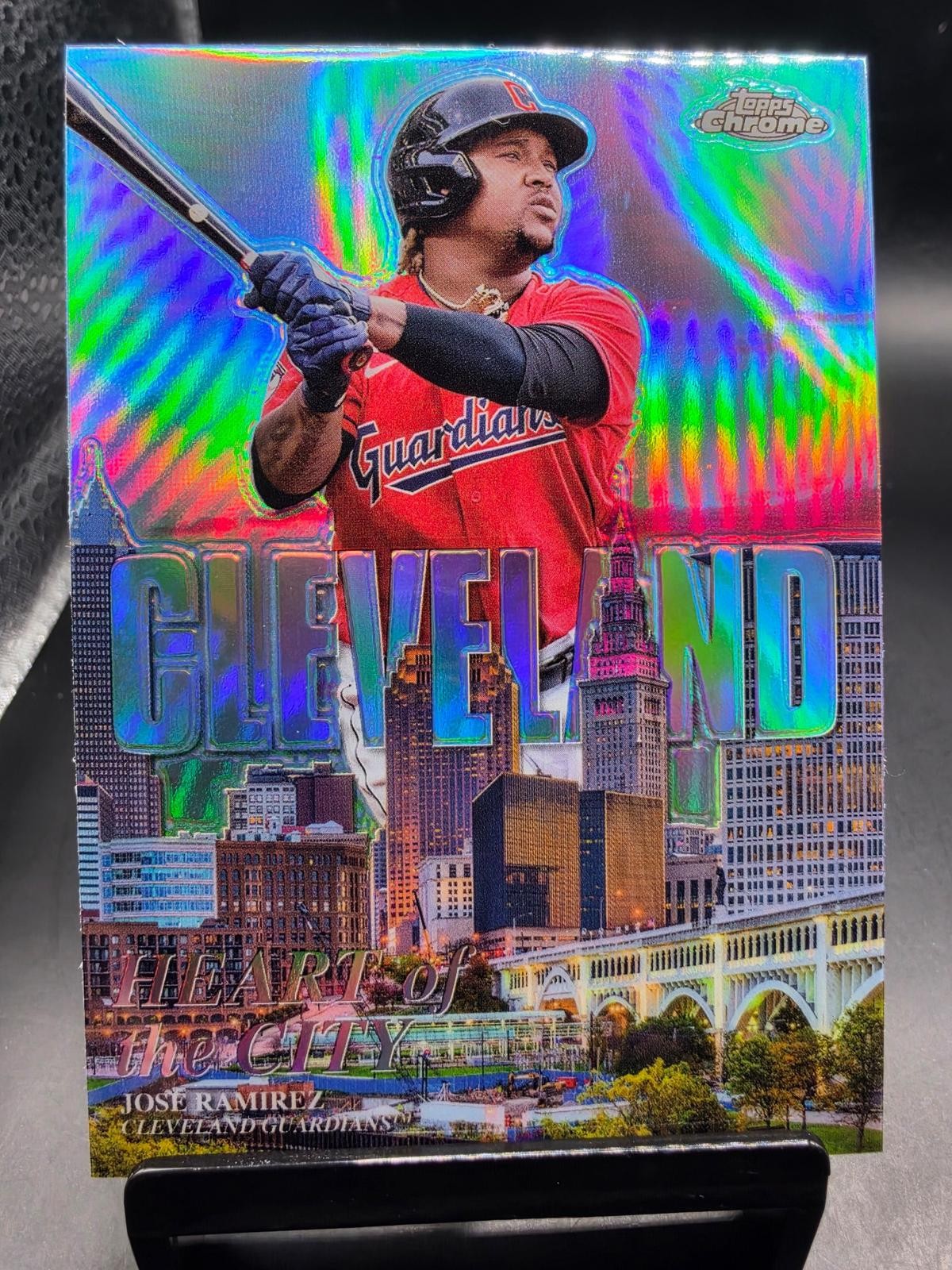 2022 Topps Chrome #HOC-7 Jose Ramirez Heart of the City 2022 Topps Chrome #HOC-7 Jose Ramirez Heart of the City