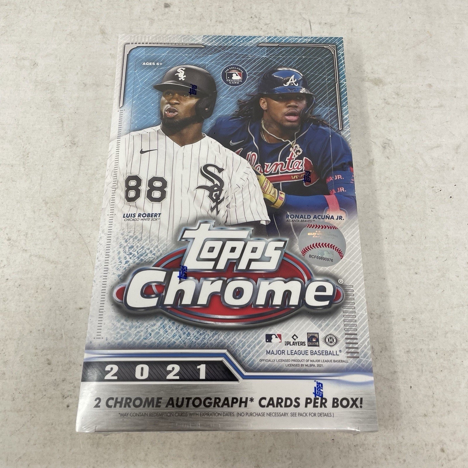 2021 MLB Topps Chrome Factory Sealed Hobby Box 2 Autographs