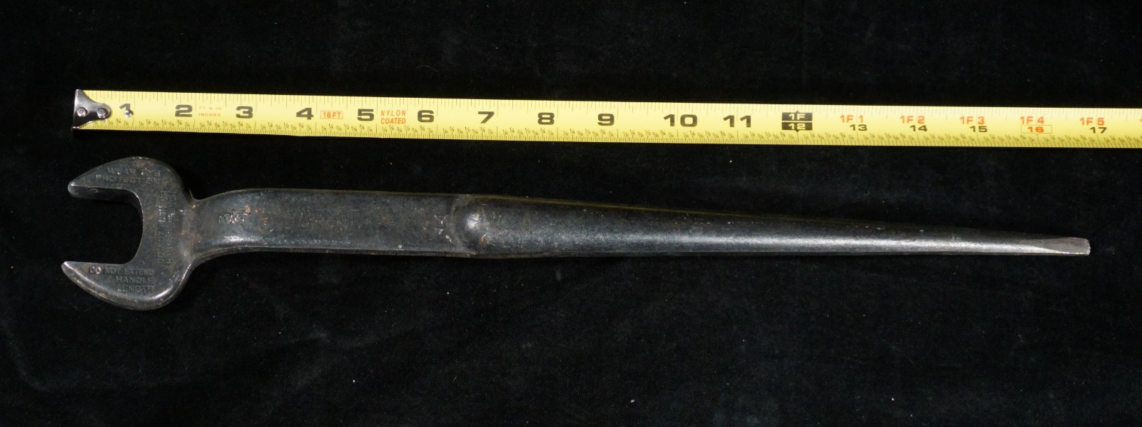 Vintage Wright Spud Wrench 3/4 Ironworkers Tool (B5)
