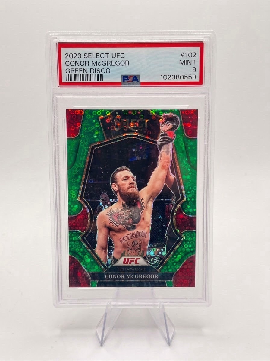 2023 Panini Select UFC Conor McGregor Green Disco Prizm /5 2023 Panini Select UFC Conor McGregor Green Disco Prizm /5