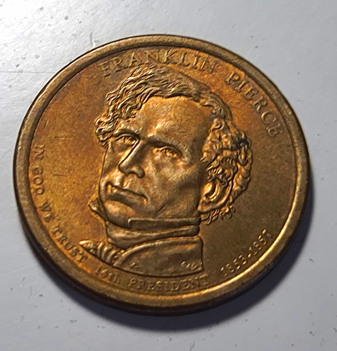 2009-P Franklin Pierce Presidential $1 Coin (READ DESCRIPTION) 2009-P Franklin Pierce Presidential $1 Coin (READ DESCRIPTION)
