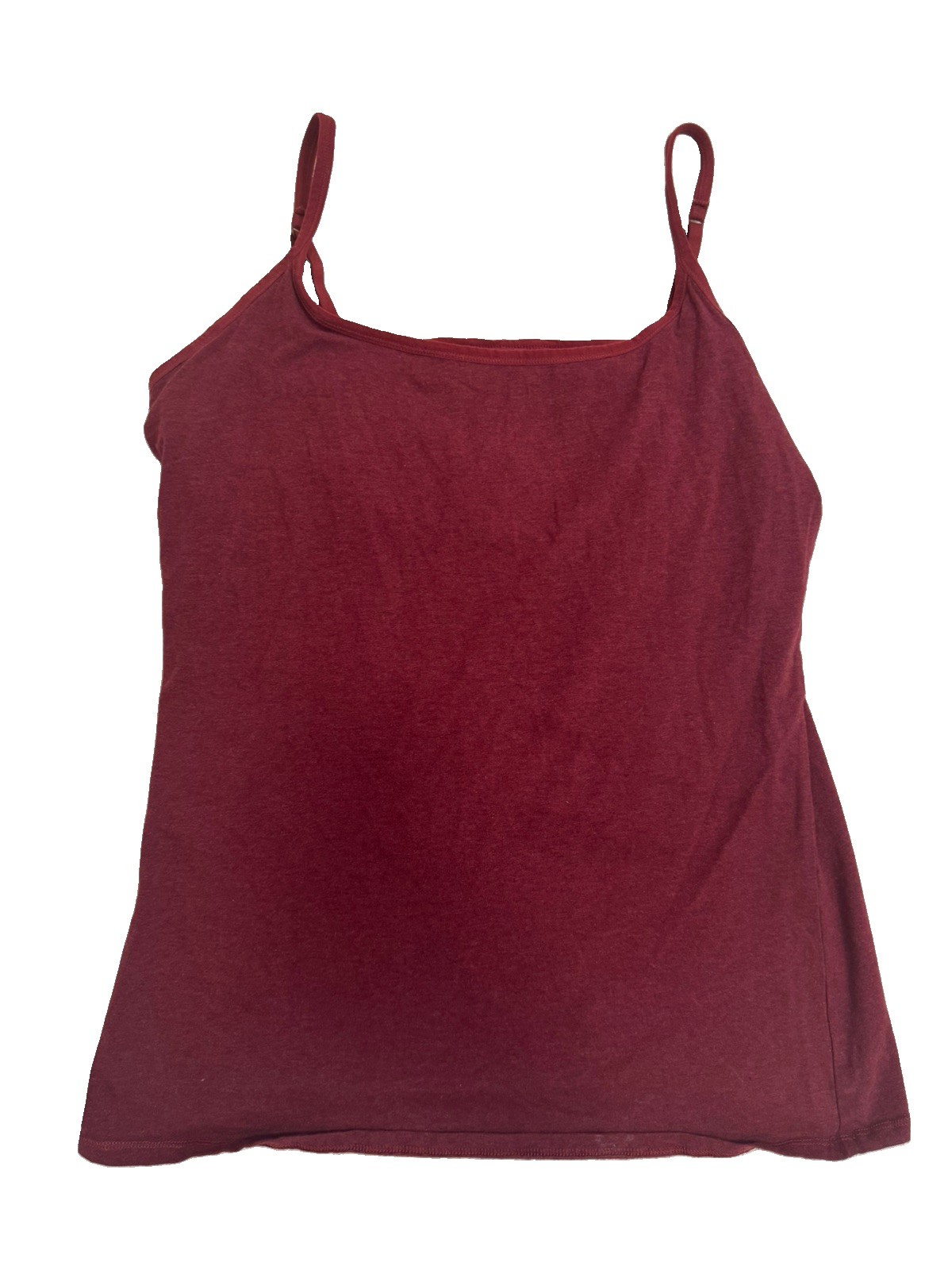 Pact sz 2XL Womens burgundy wine Red Organic Cotton Cami Tank Top built bra XXL Pact sz 2XL Womens burgundy wine Red Organic Cotton Cami Tank Top built bra XXL