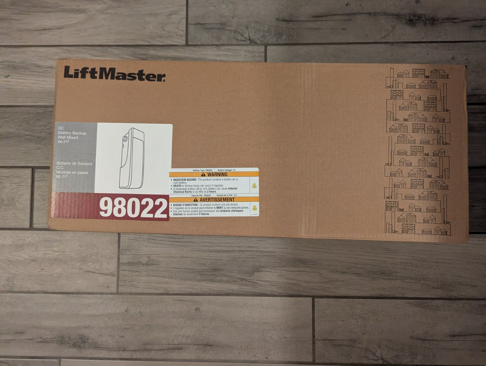 LiftMaster 98022 Wall Mount DC Garage Door Opener w/ Battery Backup, Wi‑Fi