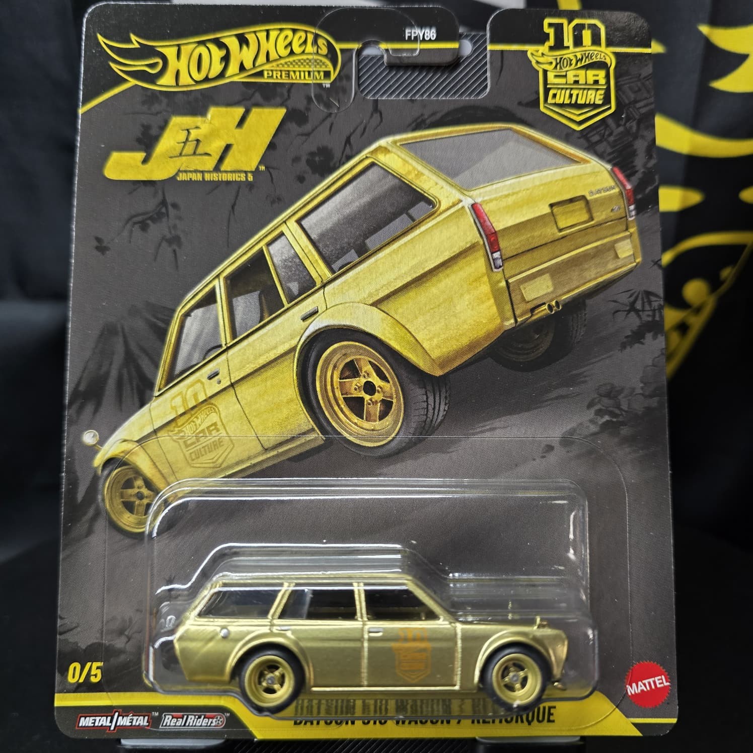 2026 Hot Wheels Japan Historics 5 Datsun 510 Wagon Gold Chase 0/5 JKF14 2026 Hot Wheels Japan Historics 5 Datsun 510 Wagon Gold Chase 0/5 JKF14