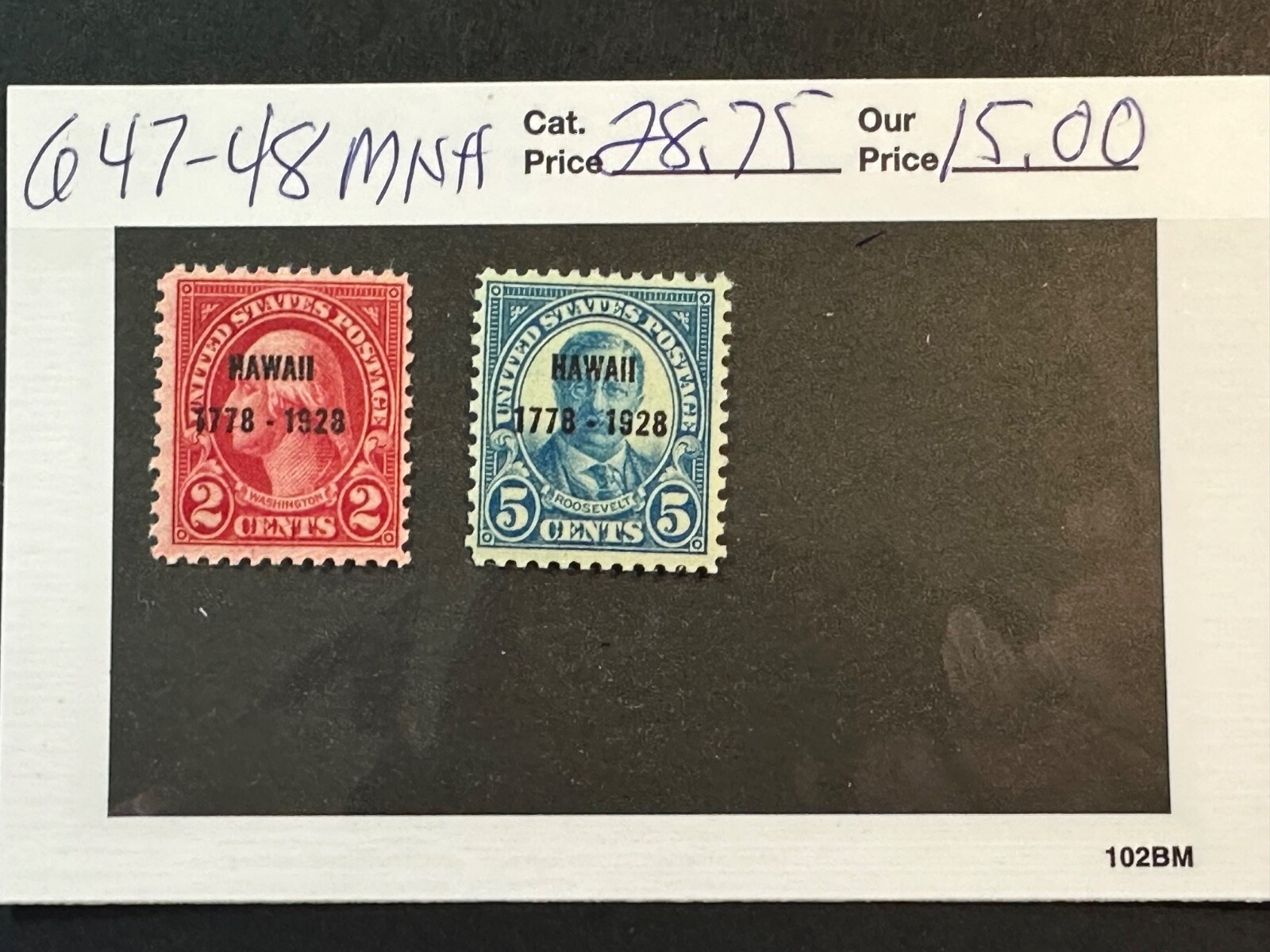 US Scott # 647-48 MNH SCV $ 28.75