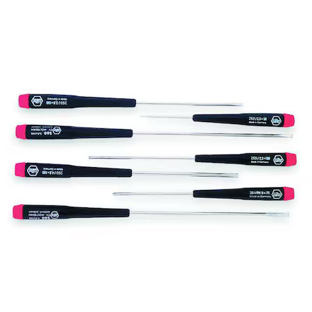 Wiha 26092 Precision Screwdriver Set, Sl/Ph, 7 Pcs.