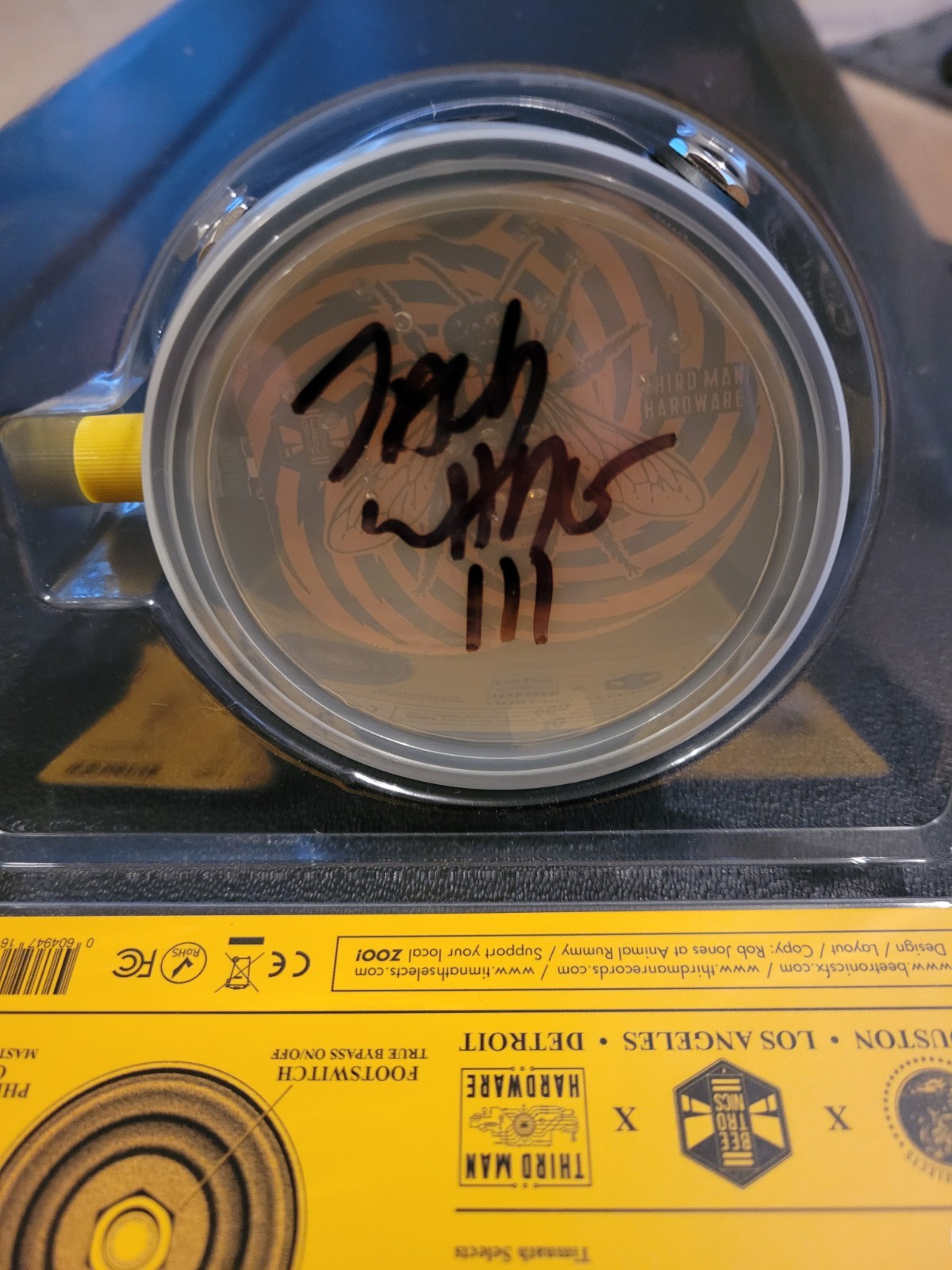Jack White SIGNED Third Man Hardware X Beetronics Old Zoo Lion Meat Fuzz Pedal Jack White SIGNED Third Man Hardware X Beetronics Old Zoo Lion Meat Fuzz Pedal
