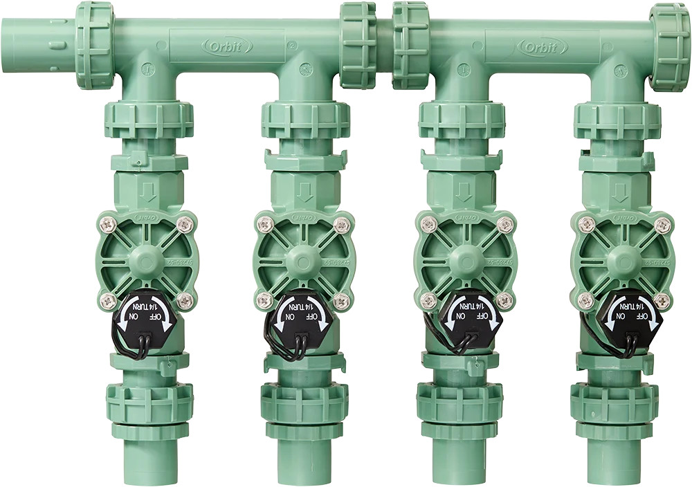 4-Valve Preassembled Manifold with PVC adapters 57257