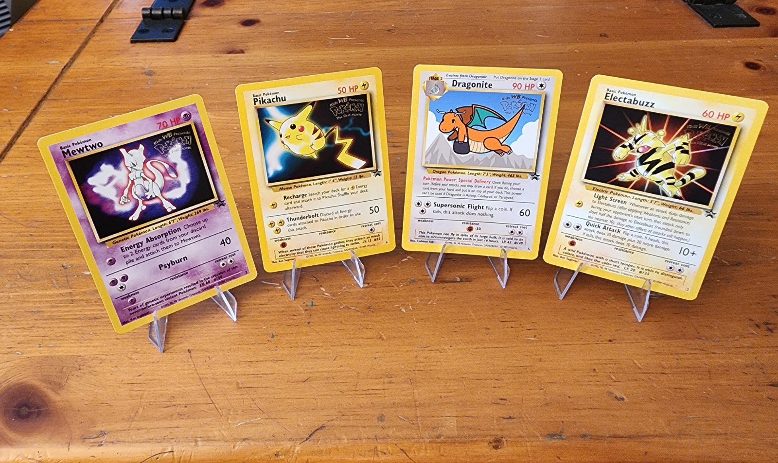 1999 Pokemon TCG Promo 4-Card Lot. Mint Centered Pikachu/🐲Dragonite/Mewtwo💎 1999 Pokemon TCG Promo 4-Card Lot. Mint Centered Pikachu/🐲Dragonite/Mewtwo💎
