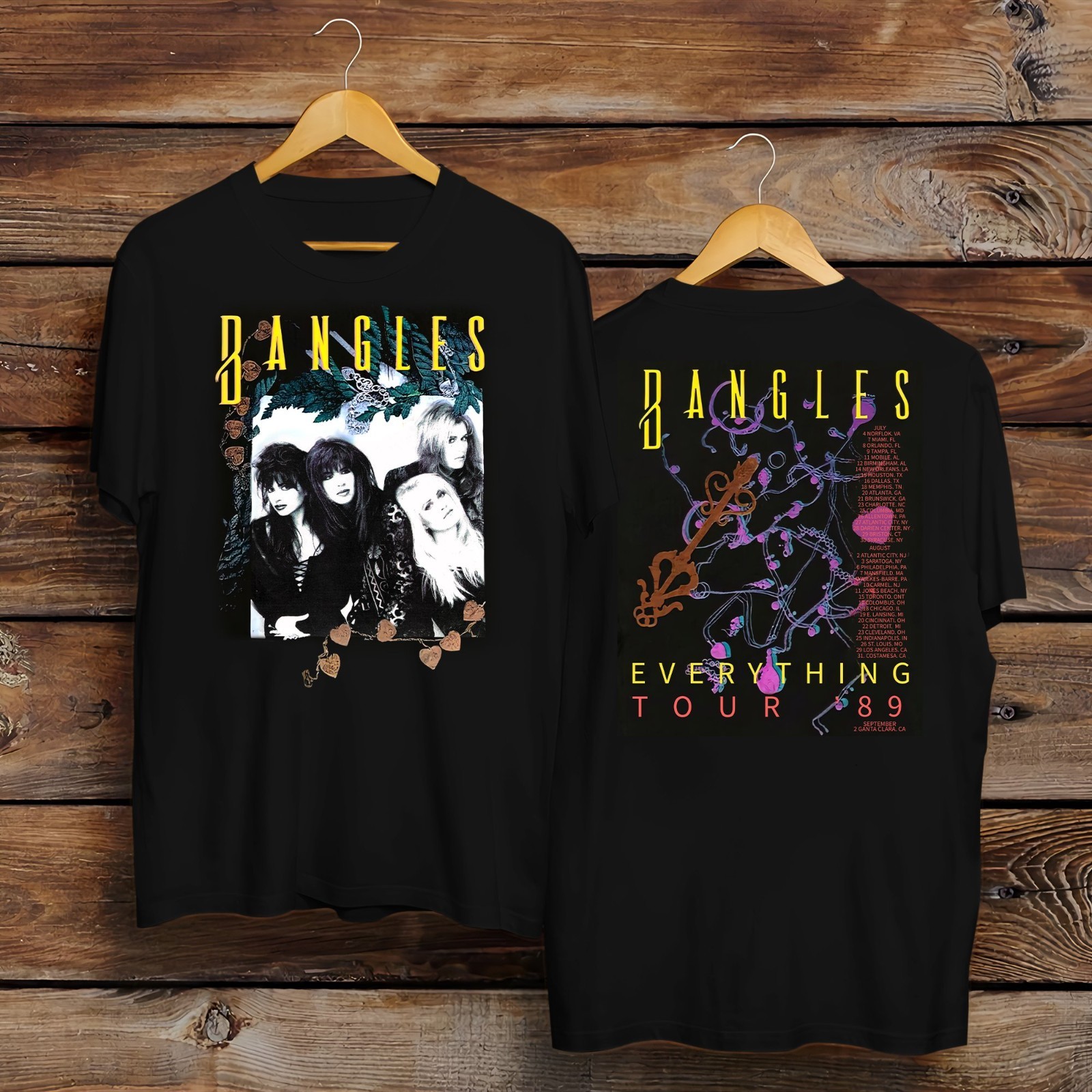 The Bangles Everything Tour \'89 T-Shirt, The Bangles Tour 1989 Shirt