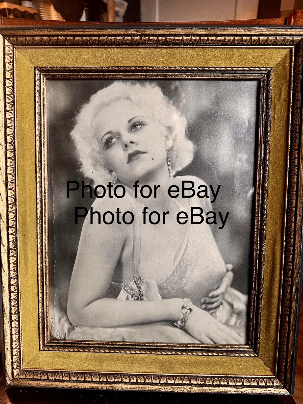 JEAN HARLOW Beautiful 1940s. Original MGM photo file 1940s 15 x 13