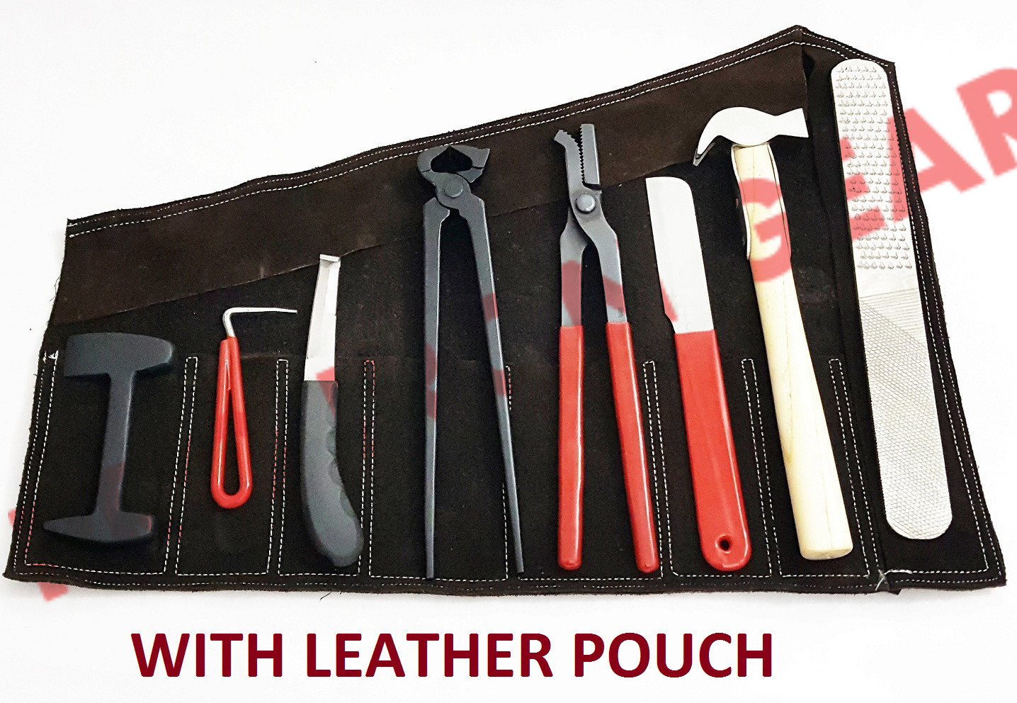 Horse Tool Kit Farrier Tool Kit,8 Pieces Instruments Kit with Leather Wallet Horse Tool Kit Farrier Tool Kit,8 Pieces Instruments Kit with Leather Wallet