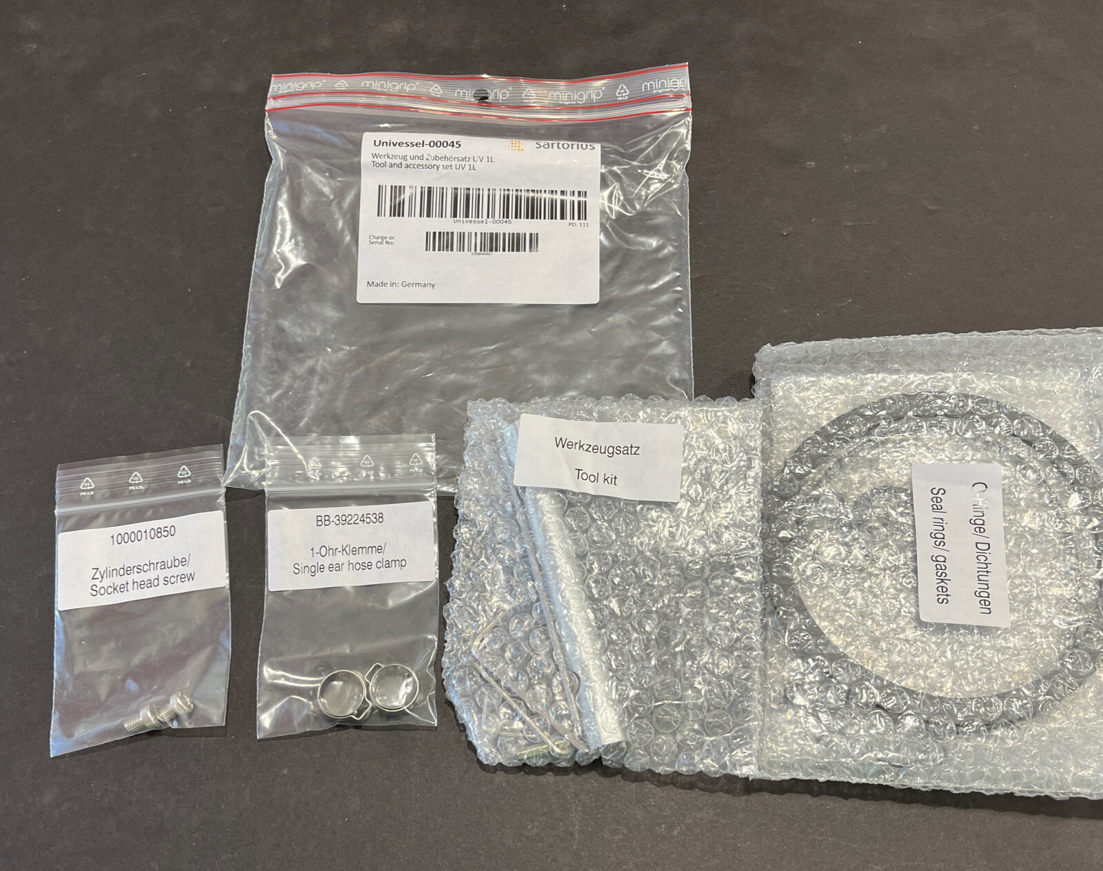 Sartorius Tools and Accessories Set for 1L UniVessel BioReactor Sartorius Tools and Accessories Set for 1L UniVessel BioReactor