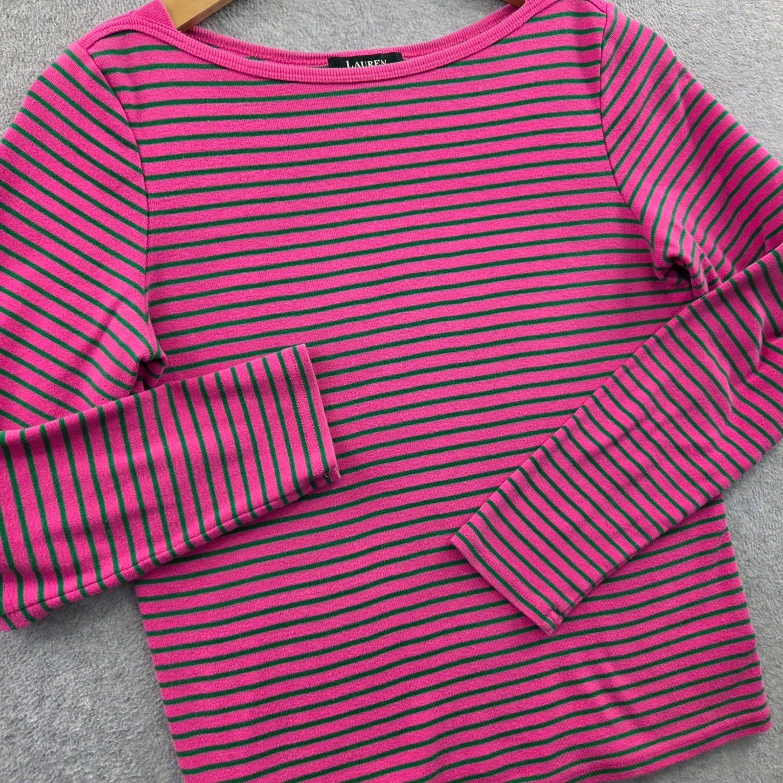 VINTAGE Whimsy Cottagecore LAUREN Ralph Lauren Shirt Womens S Mall Girl Pink