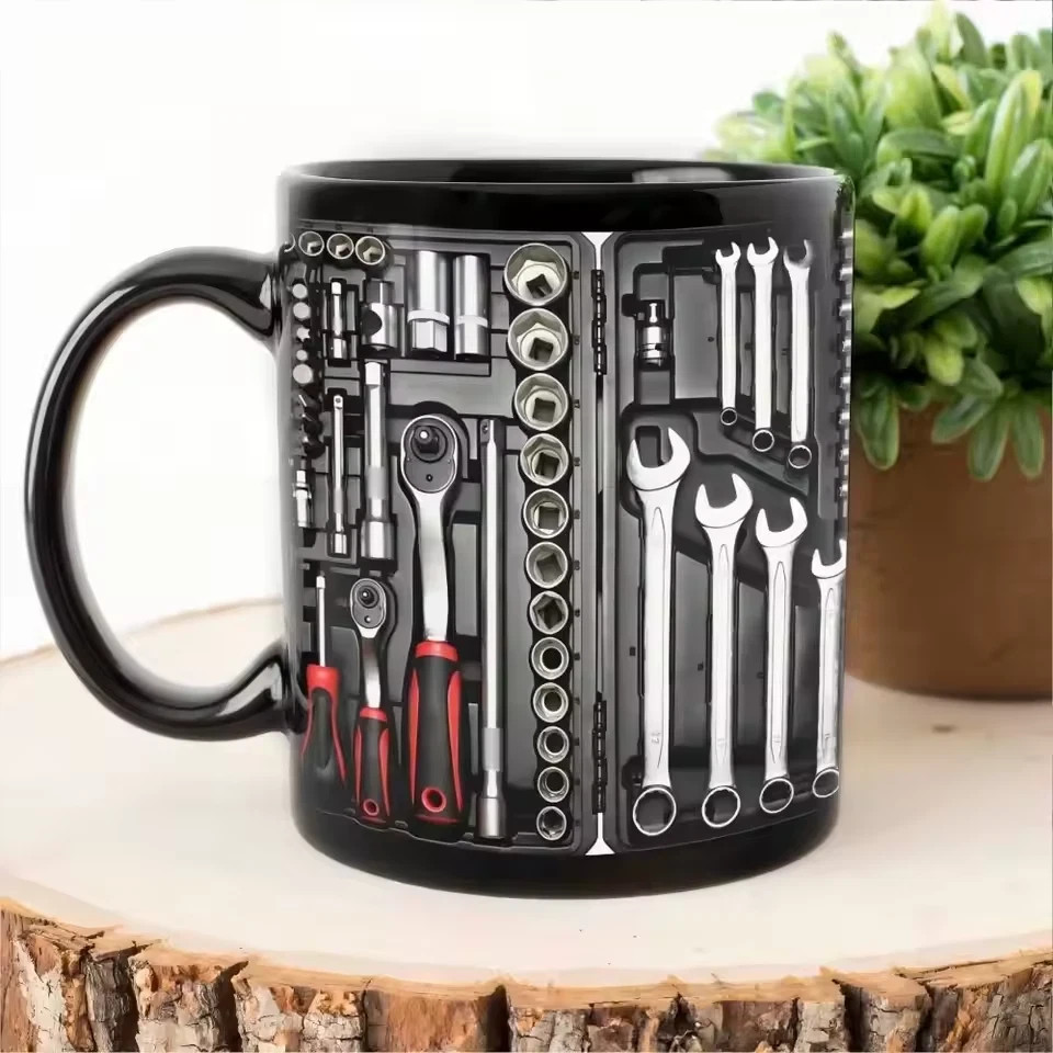 Ultimate Mechanic Toolbox Mug Funny Tool Box Coffee Gift for Dad Husband