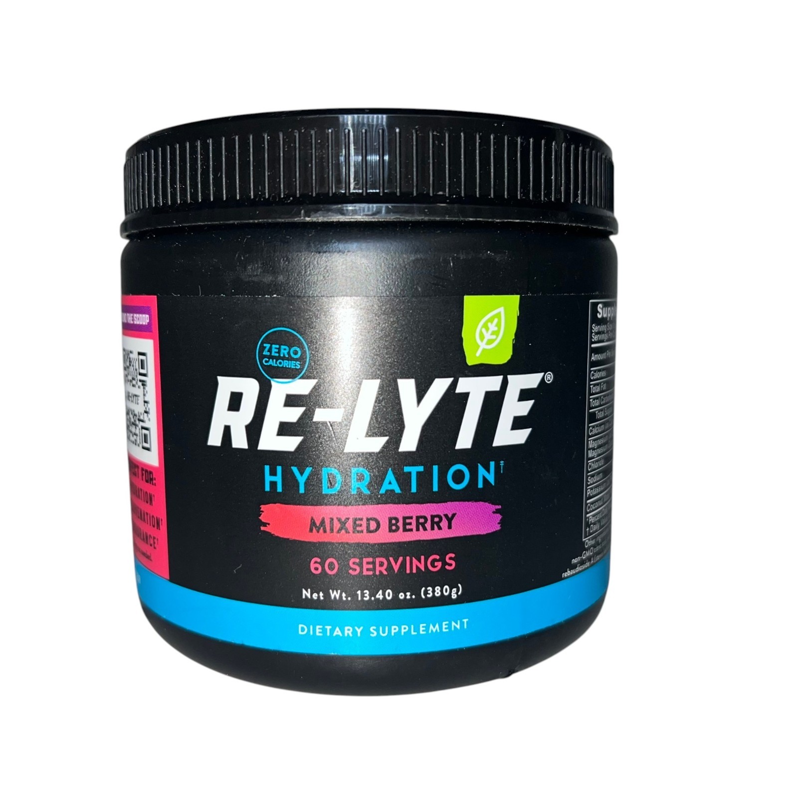 Redmond Re‑Lyte Hydration Electrolyte Mix Mixed Berry 60 Servngs 13.4oz BB 02/31