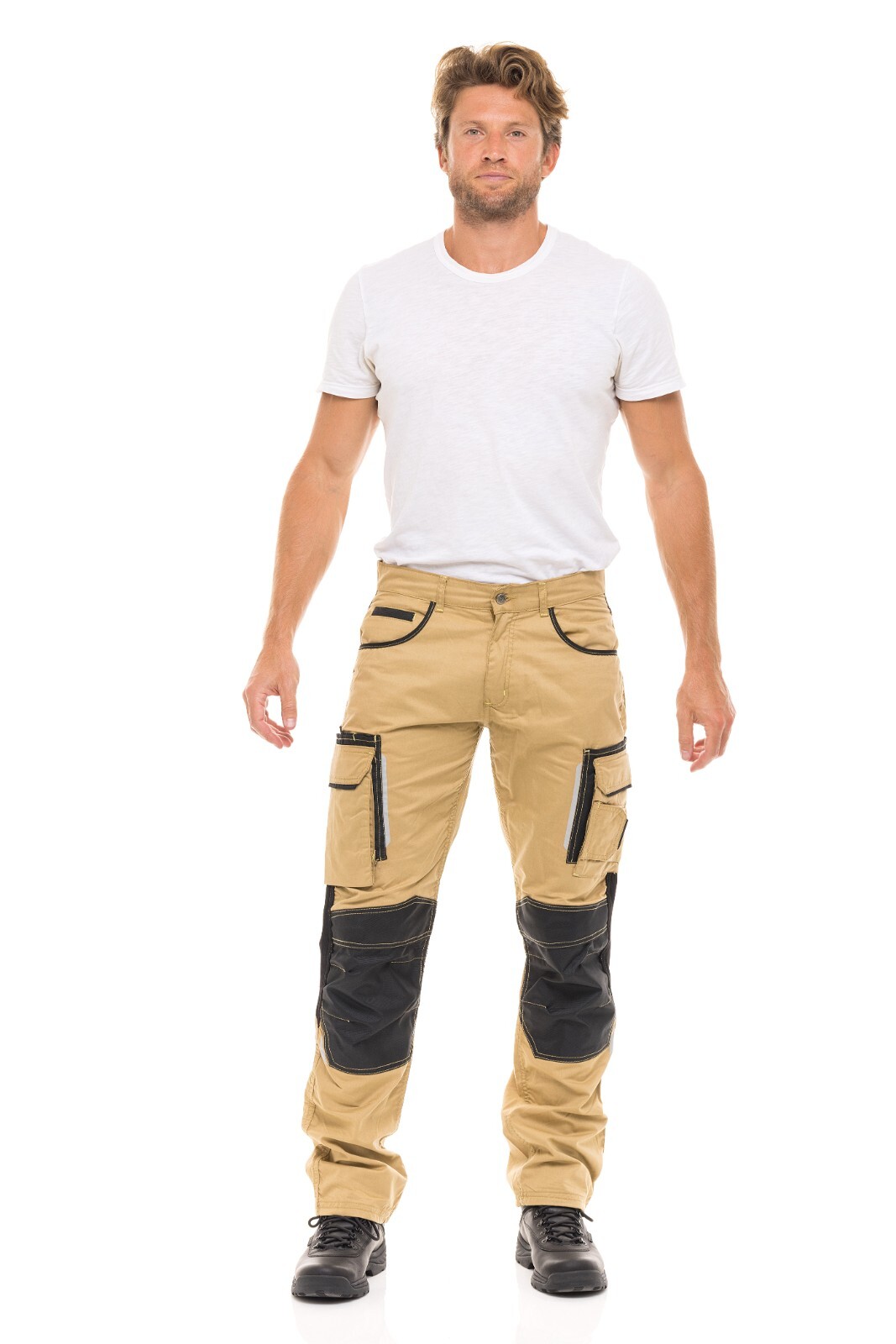 Mens Heavy Duty Workwear Pants Utility Construction Safety Cordura Trousers