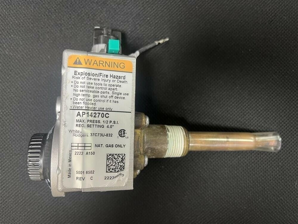 Genuine OEM Rheem Richmond White Rodgers Water Heater Natural Gas Valve AP14270C Genuine OEM Rheem Richmond White Rodgers Water Heater Natural Gas Valve AP14270C