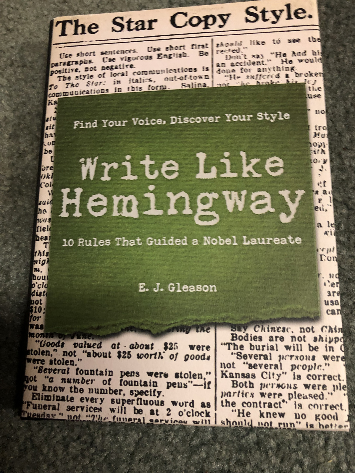 Write Like Hemingway: Find Your Voice, Dis- 9781604338874, hardcover, Ed Gleason Write Like Hemingway: Find Your Voice, Dis- 9781604338874, hardcover, Ed Gleason
