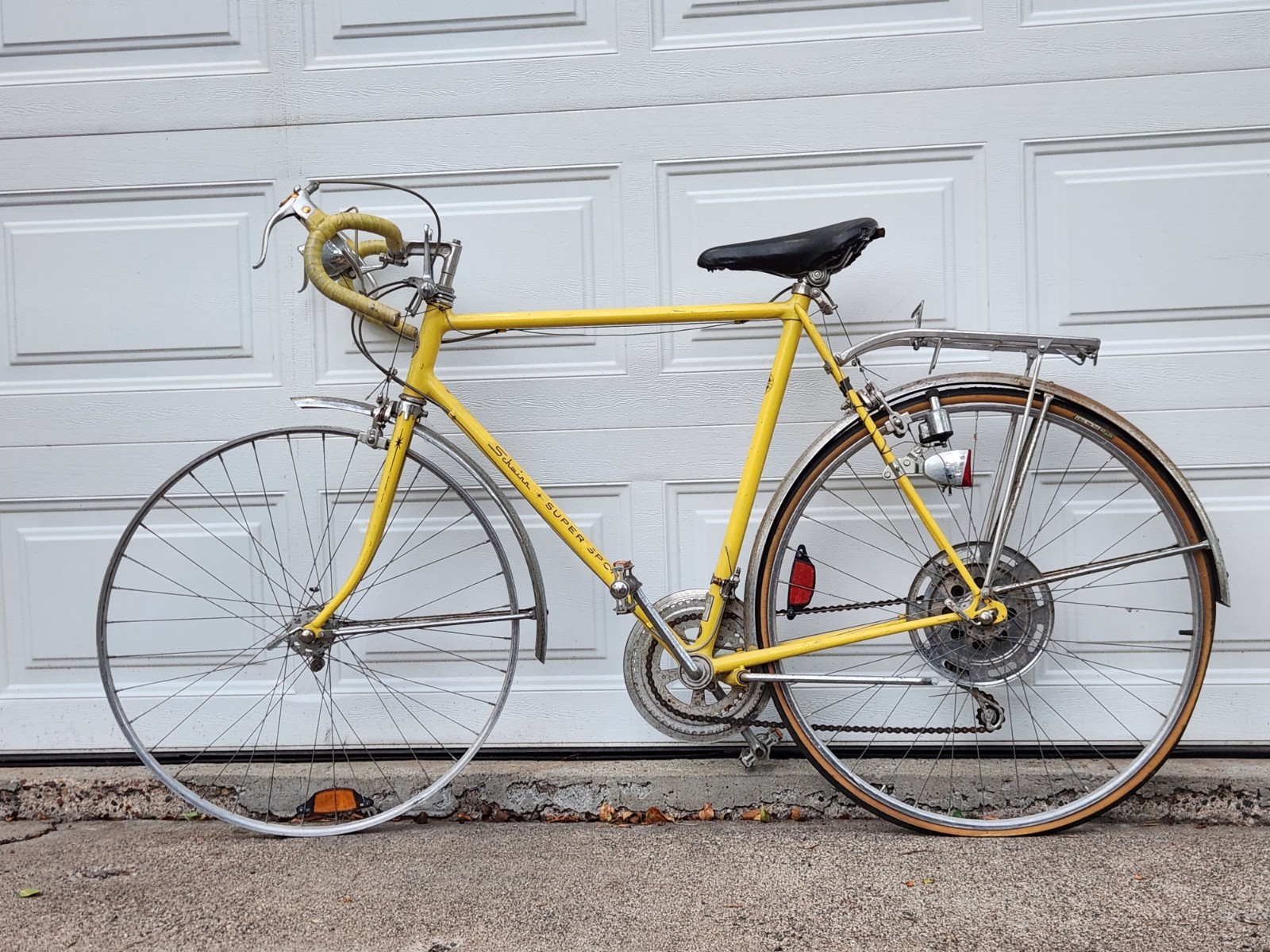 1967 Schwinn Super Sport Road Bike X-Large 61cm 10 Speed Steel Vintage Commuter~
