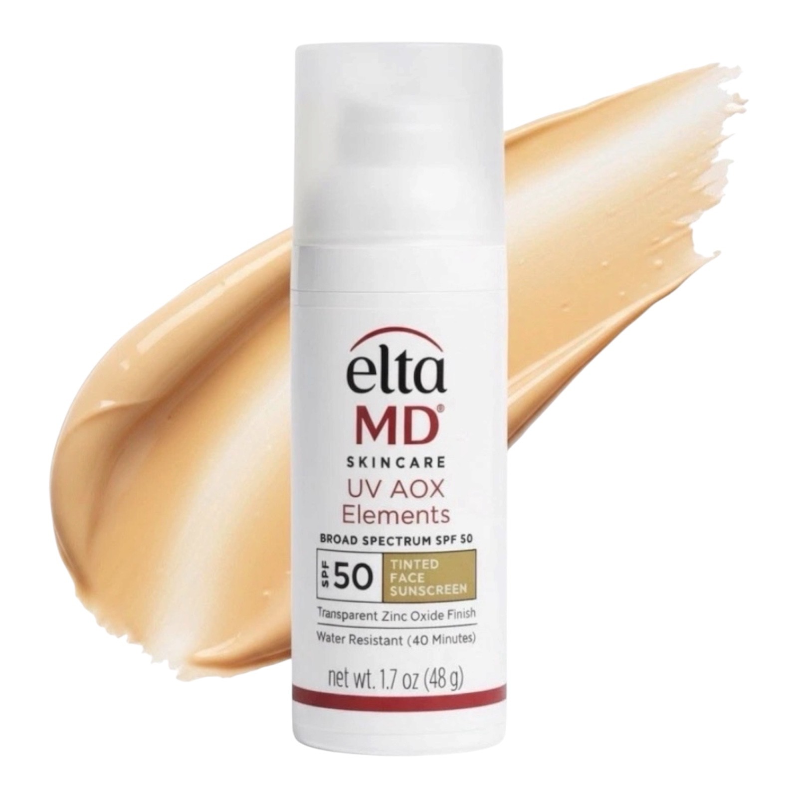 Elta MD UV AOX Elements Broad Spectrum SPF 50 Tinted 1.7oz |Hydrating Exp12/2027